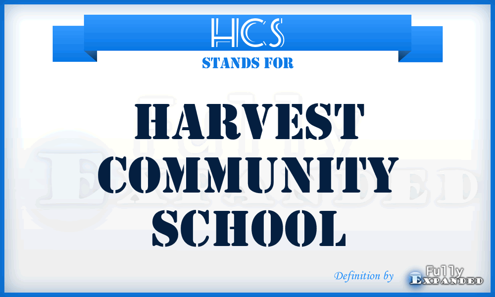 HCS - Harvest Community School