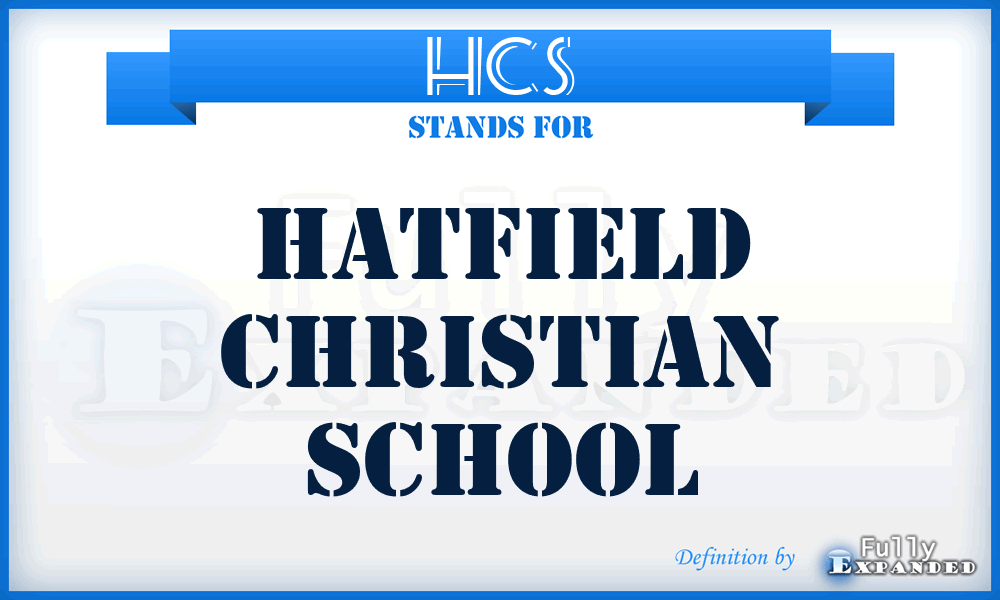 HCS - Hatfield Christian School