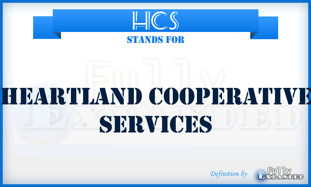 HCS - Heartland Cooperative Services