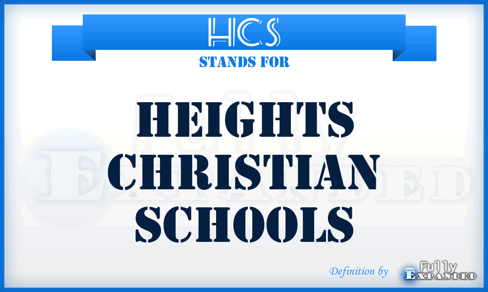 HCS - Heights Christian Schools