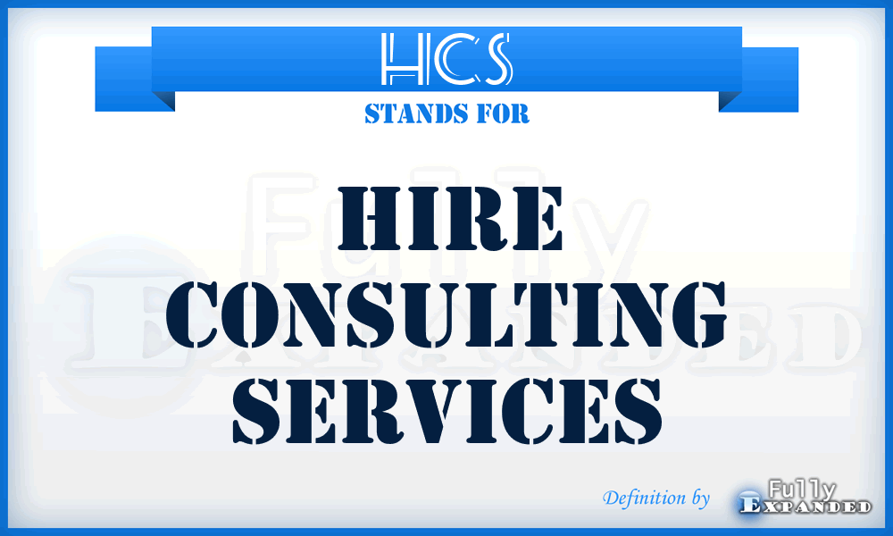 HCS - Hire Consulting Services