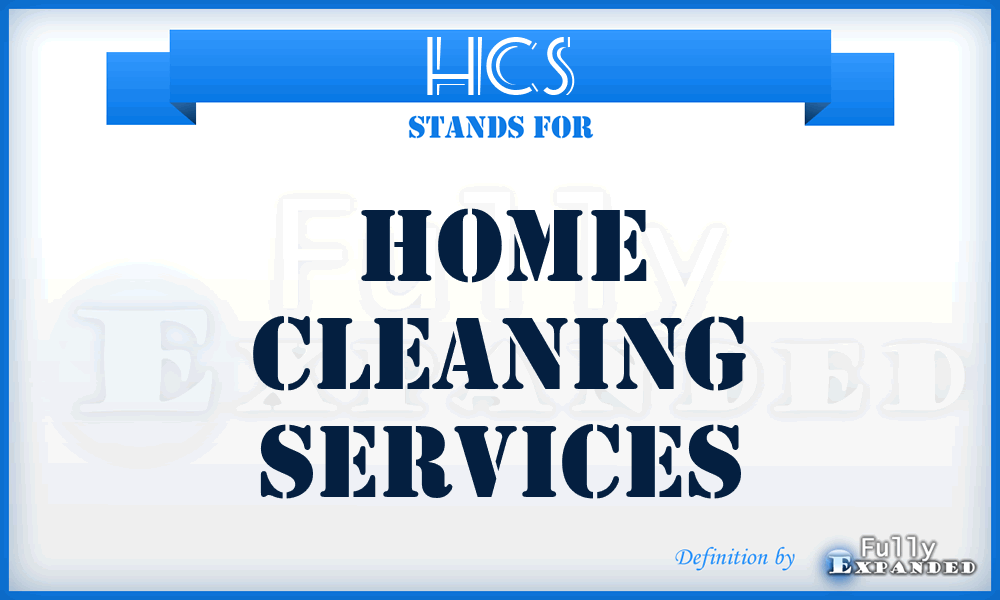 HCS - Home Cleaning Services