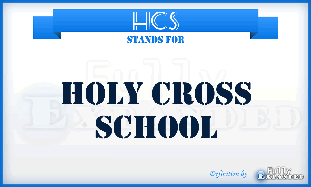 HCS - Holy Cross School