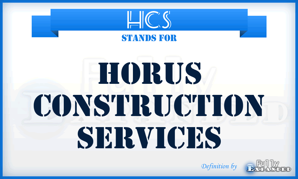 HCS - Horus Construction Services