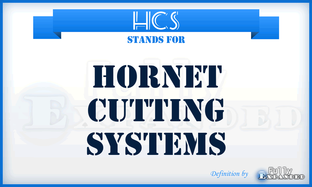 HCS - Hornet Cutting Systems