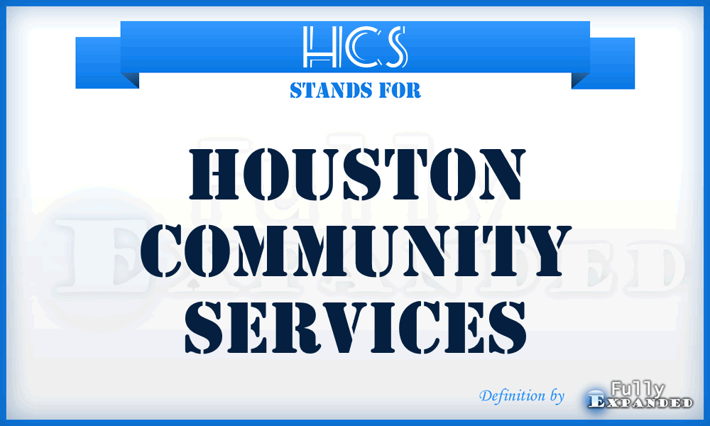 HCS - Houston Community Services