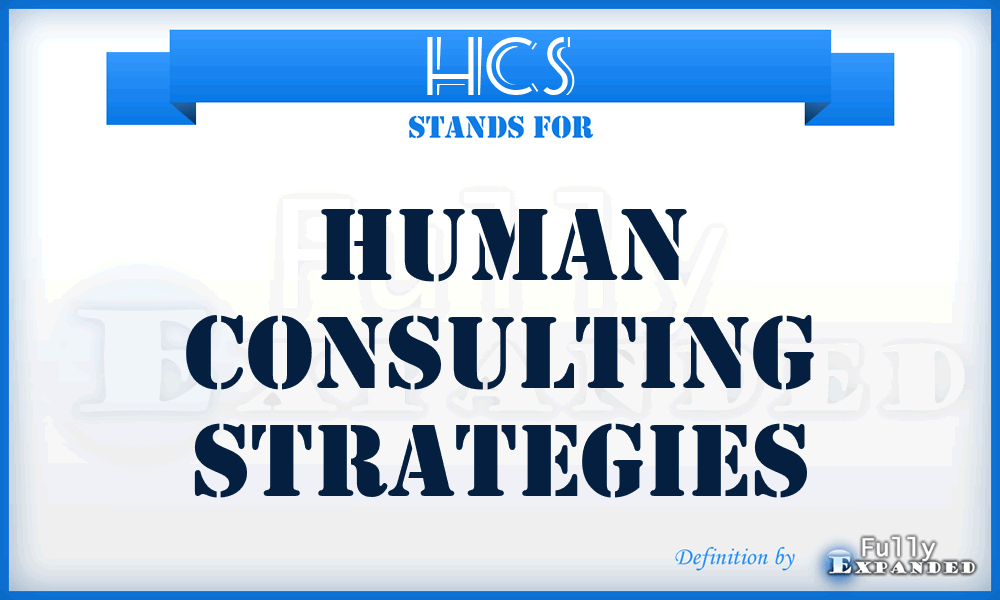 HCS - Human Consulting Strategies
