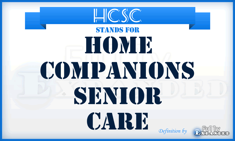 HCSC - Home Companions Senior Care