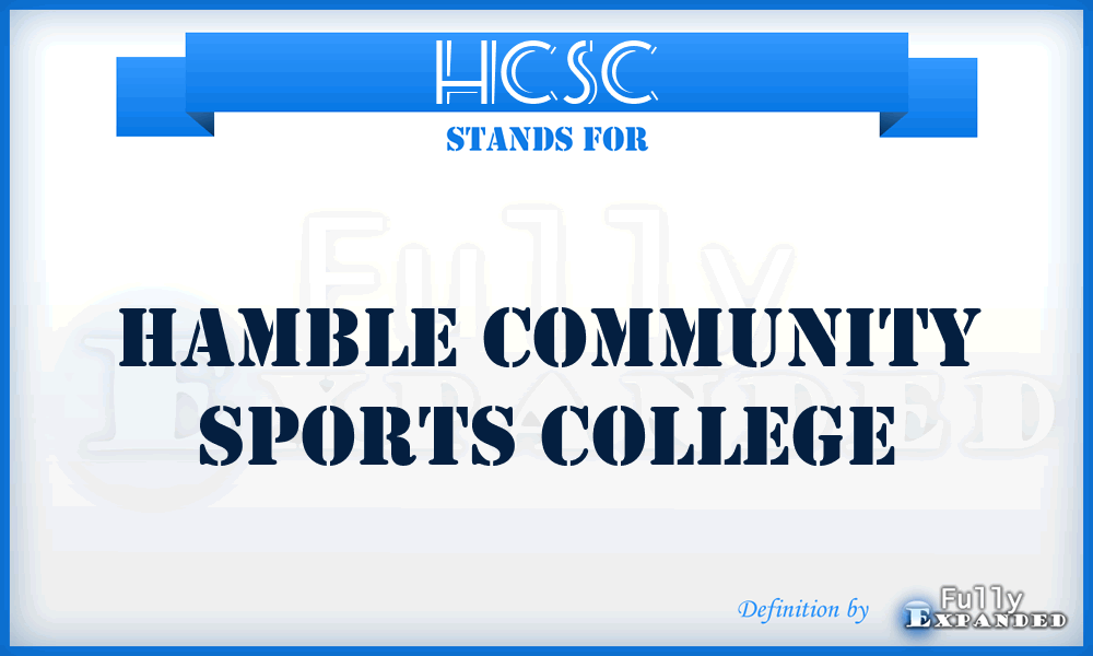 HCSC - Hamble Community Sports College