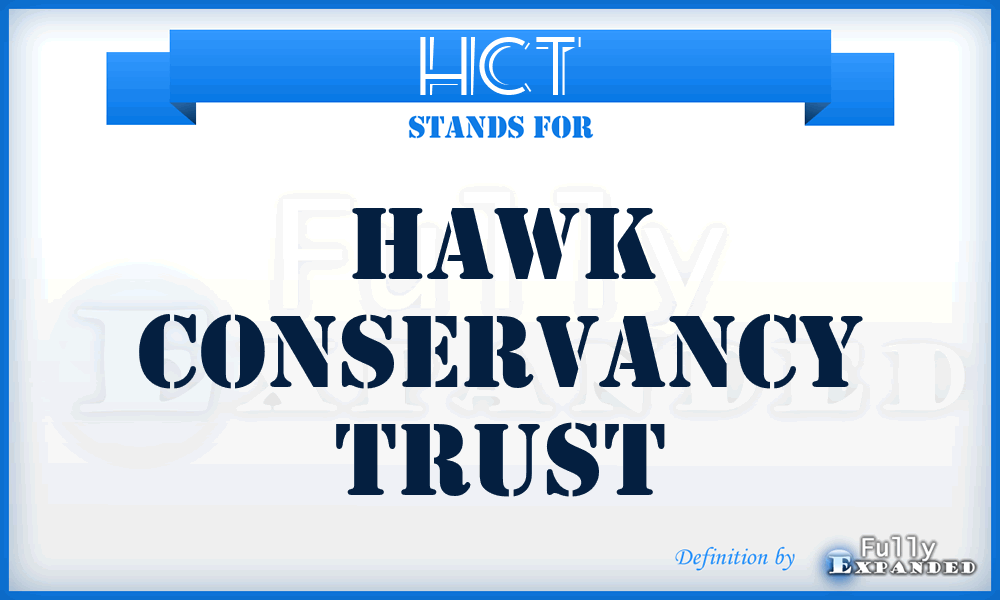 HCT - Hawk Conservancy Trust