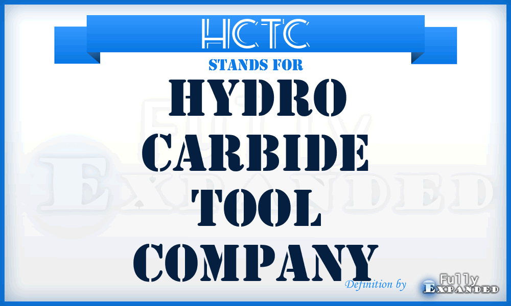 HCTC - Hydro Carbide Tool Company