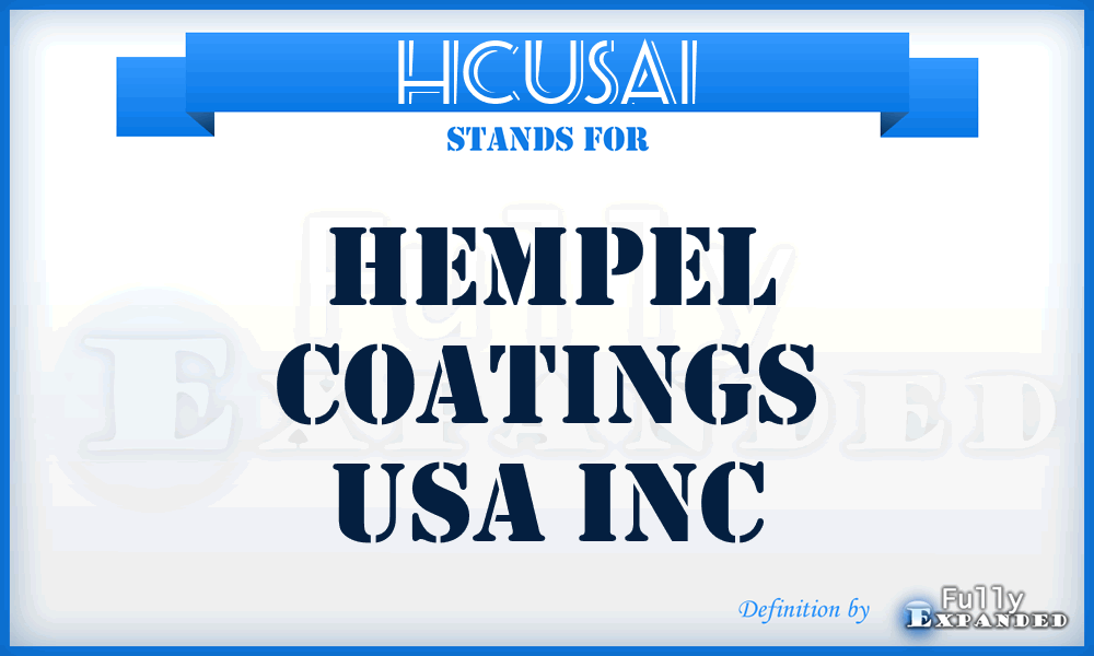 HCUSAI - Hempel Coatings USA Inc