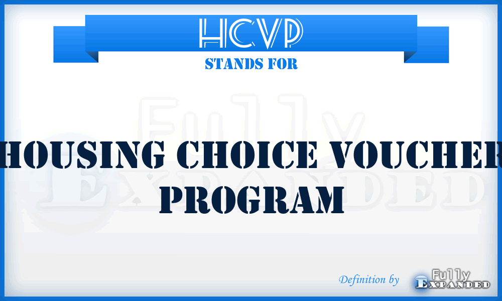 HCVP - Housing Choice Voucher Program