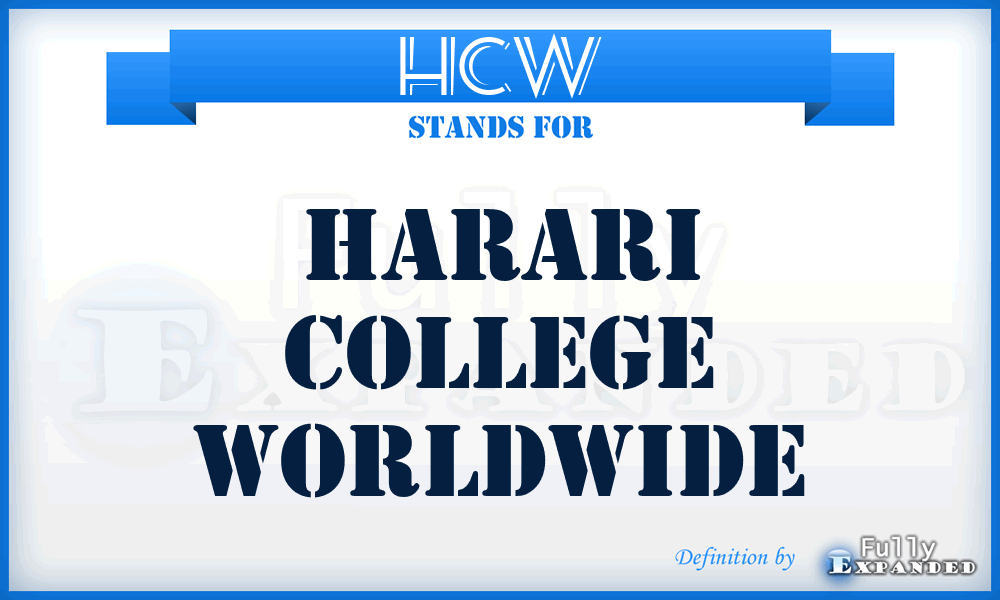 HCW - Harari College Worldwide
