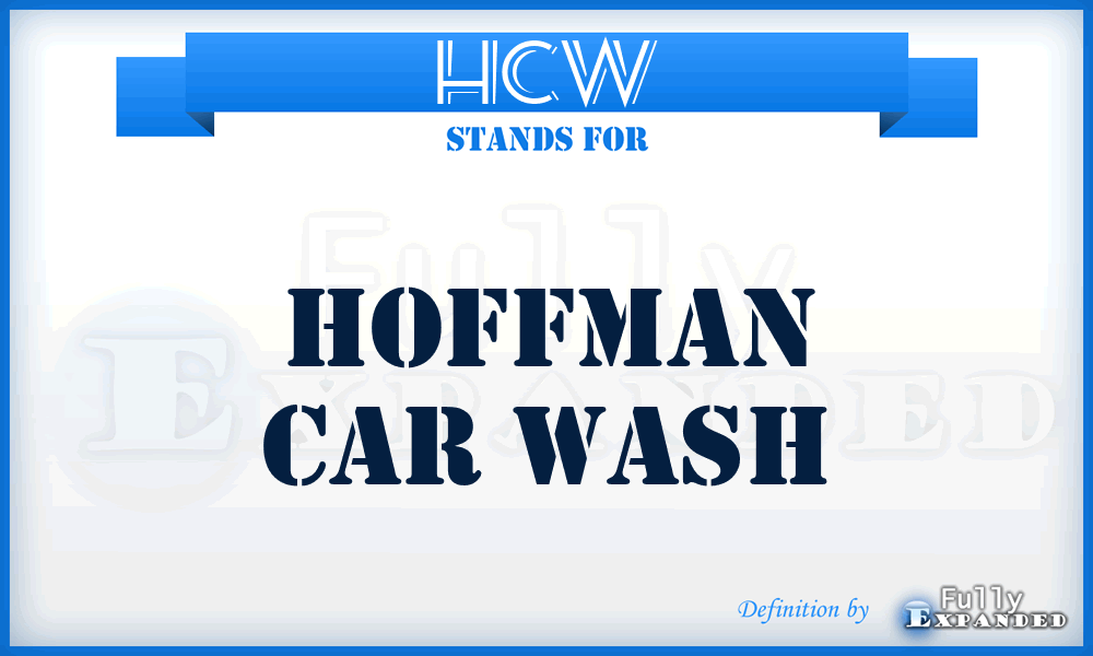 HCW - Hoffman Car Wash