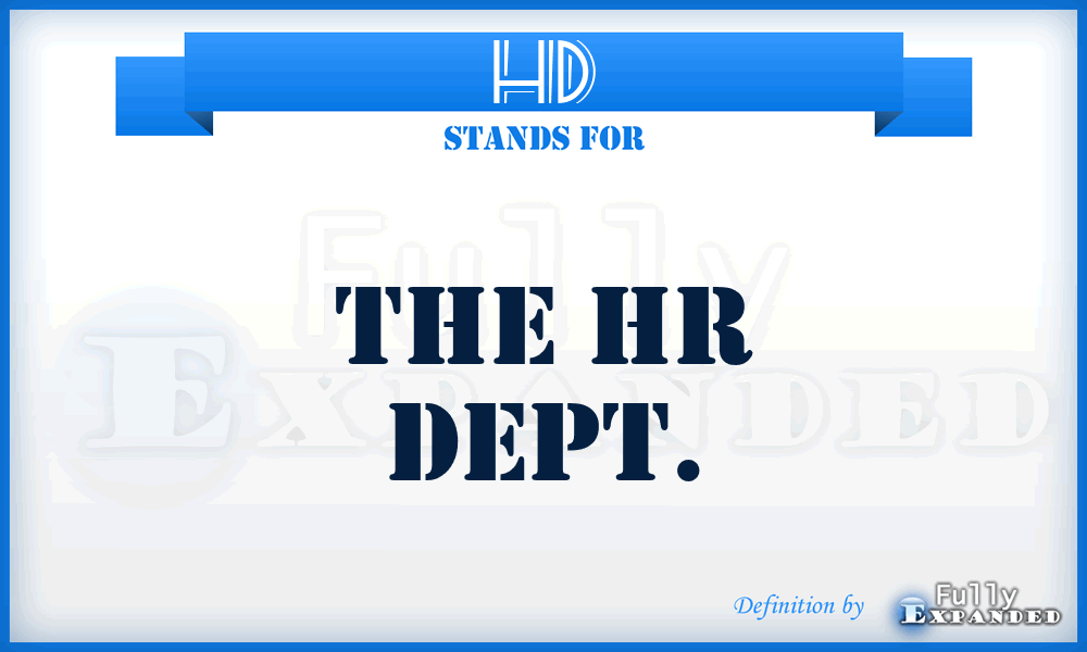 HD - The Hr Dept.