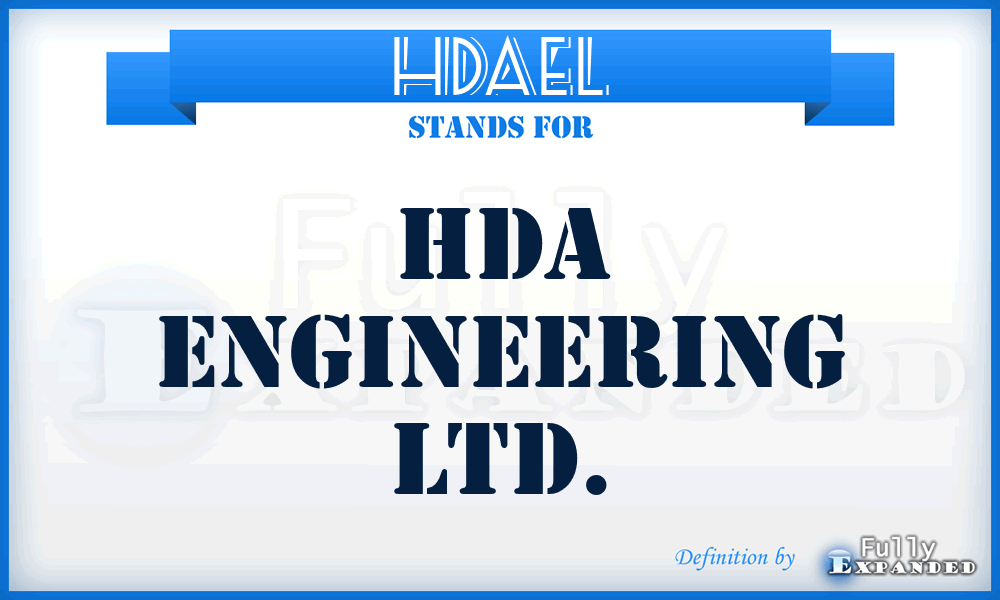 HDAEL - HDA Engineering Ltd.