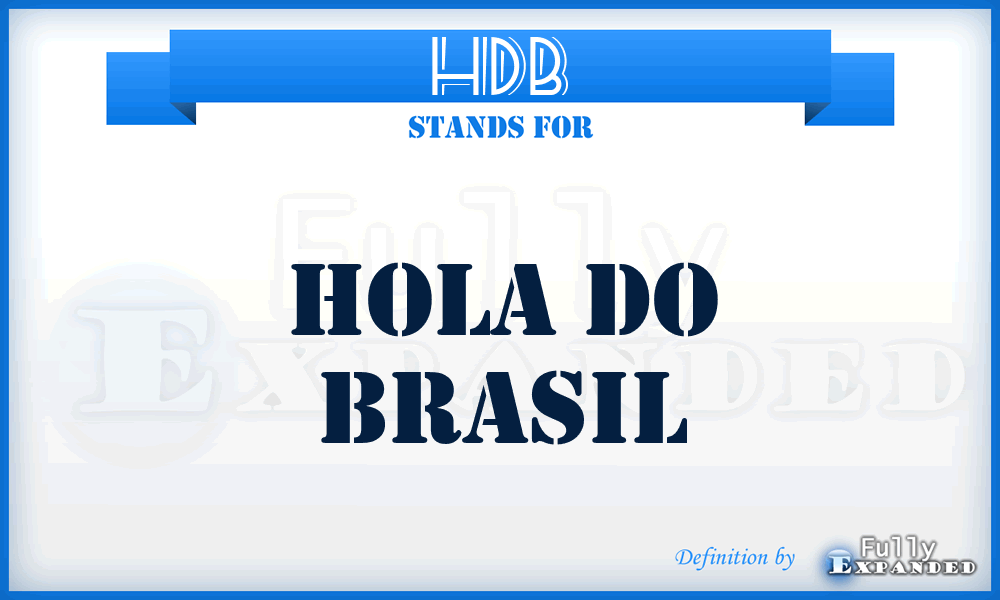 HDB - Hola Do Brasil