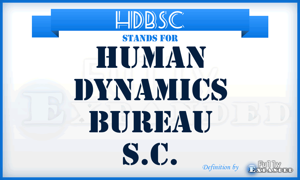 HDBSC - Human Dynamics Bureau S.C.