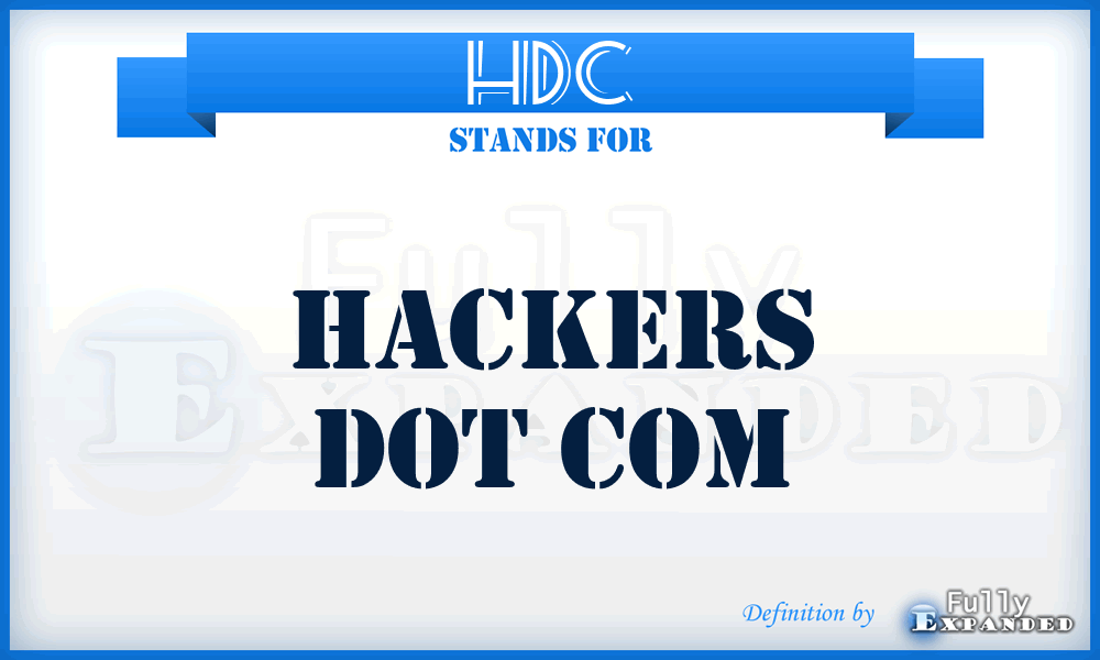 HDC - Hackers Dot Com