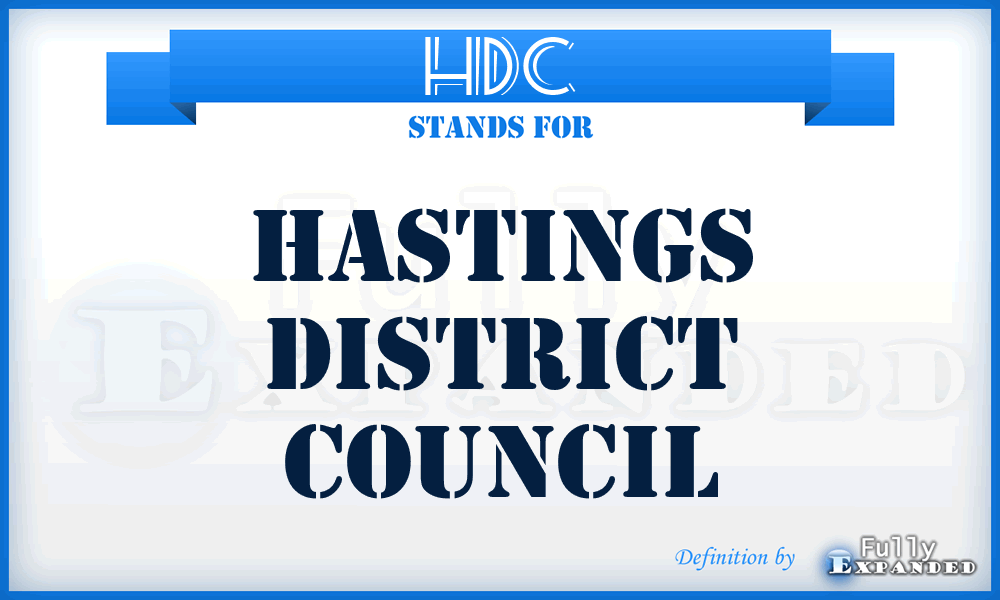 HDC - Hastings District Council