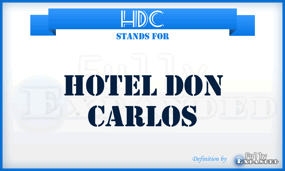 HDC - Hotel Don Carlos