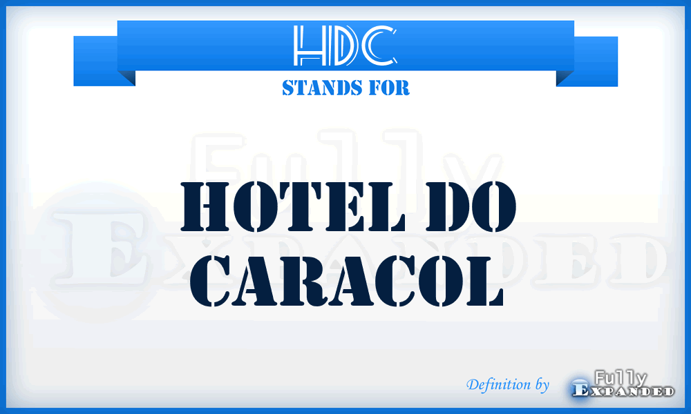 HDC - Hotel Do Caracol