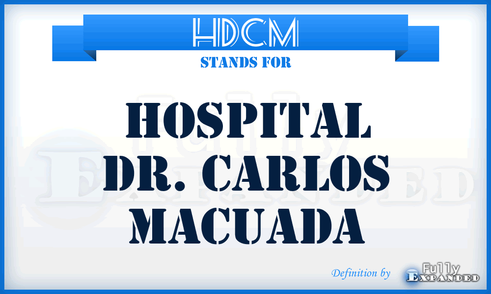 HDCM - Hospital Dr. Carlos Macuada