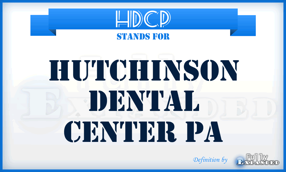 HDCP - Hutchinson Dental Center Pa