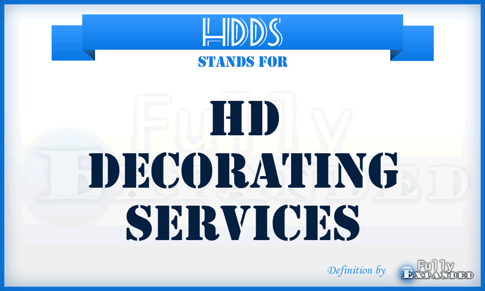 HDDS - HD Decorating Services