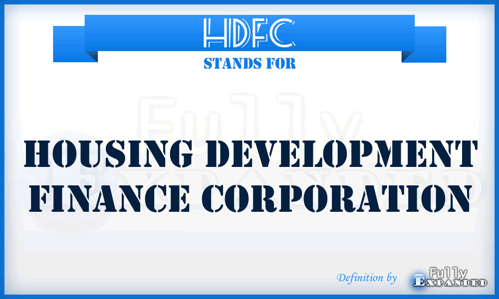 HDFC - Housing Development Finance Corporation
