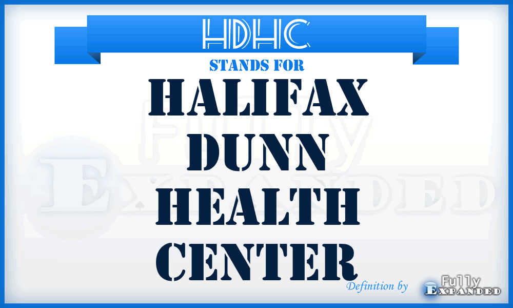 HDHC - Halifax Dunn Health Center