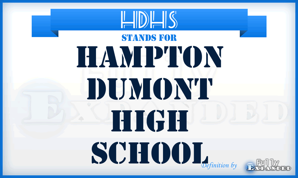 HDHS - Hampton Dumont High School