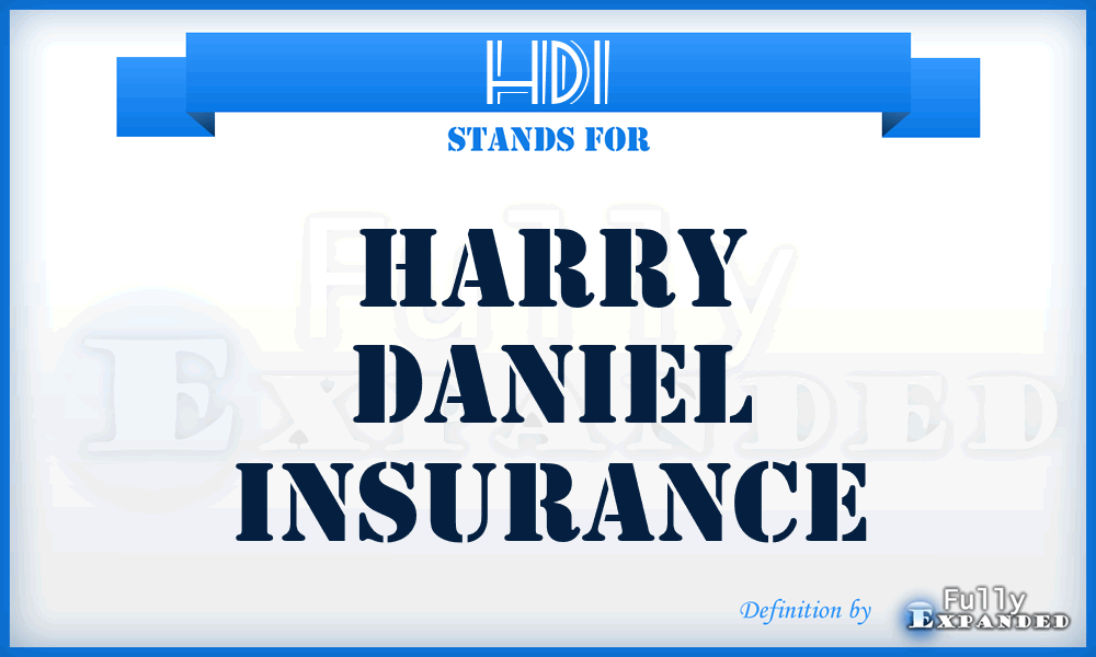 HDI - Harry Daniel Insurance