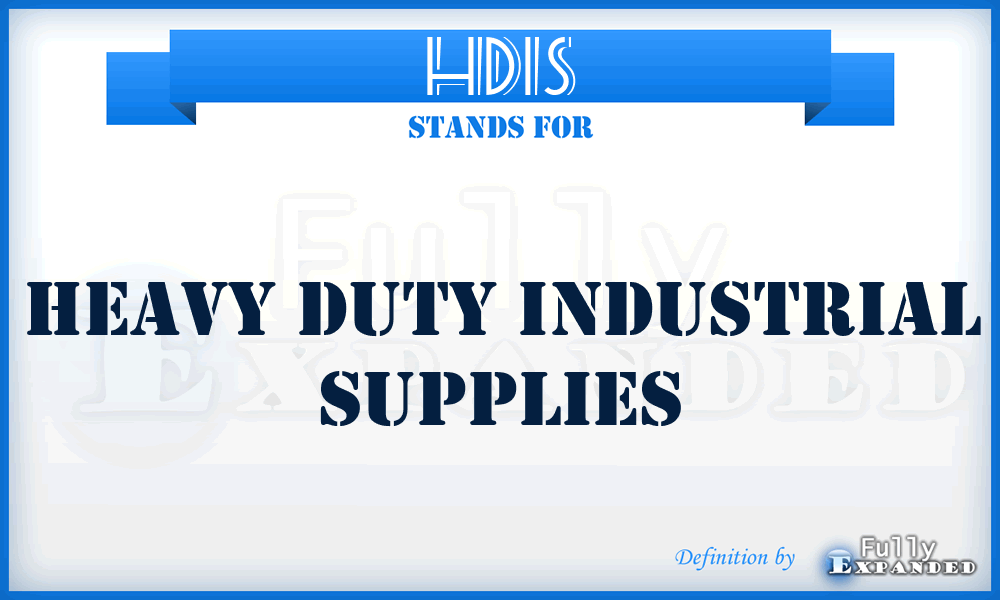 HDIS - Heavy Duty Industrial Supplies