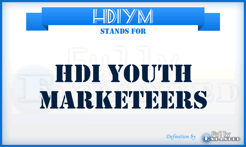 HDIYM - HDI Youth Marketeers