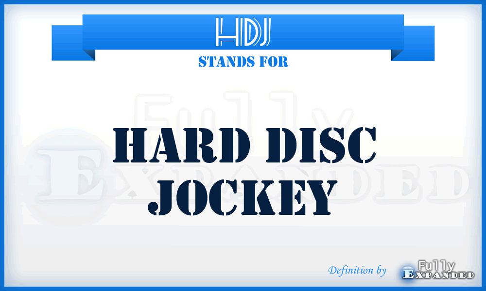 HDJ - Hard Disc Jockey