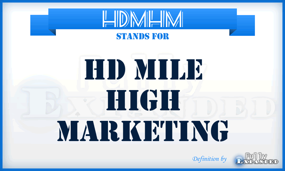 HDMHM - HD Mile High Marketing