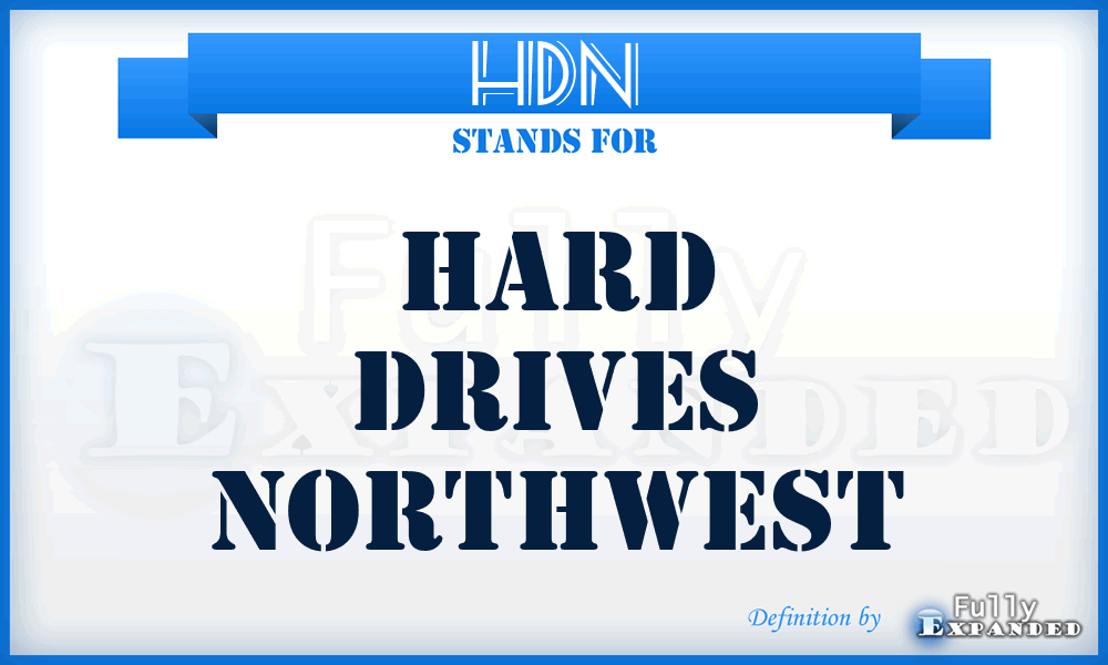 HDN - Hard Drives Northwest