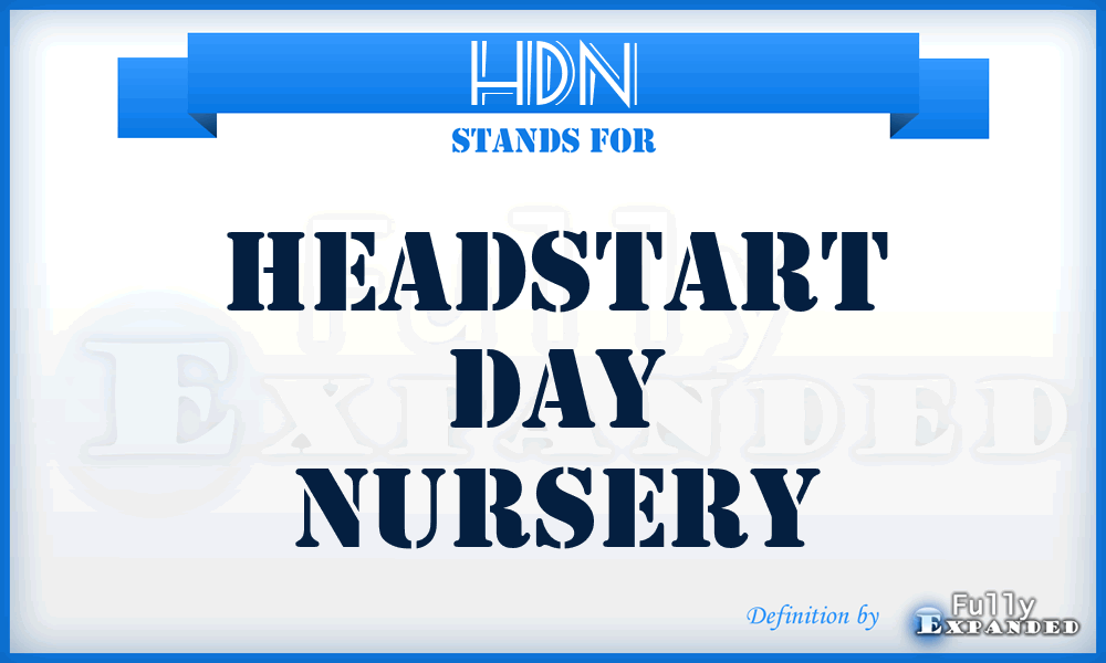 HDN - Headstart Day Nursery