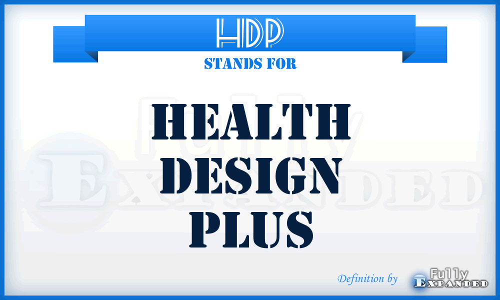 HDP - Health Design Plus