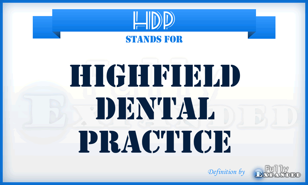 HDP - Highfield Dental Practice