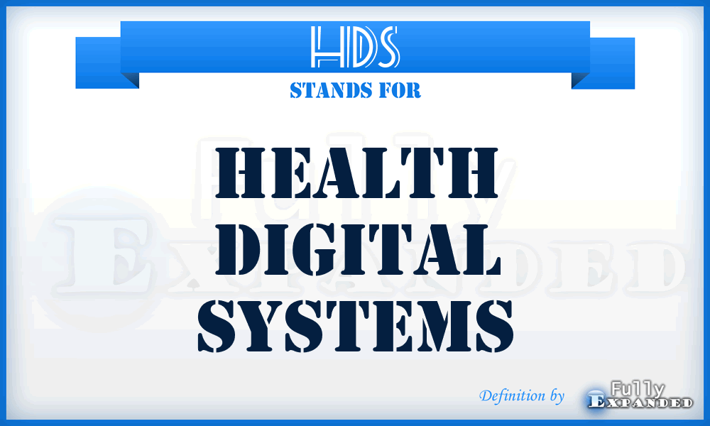 HDS - Health Digital Systems