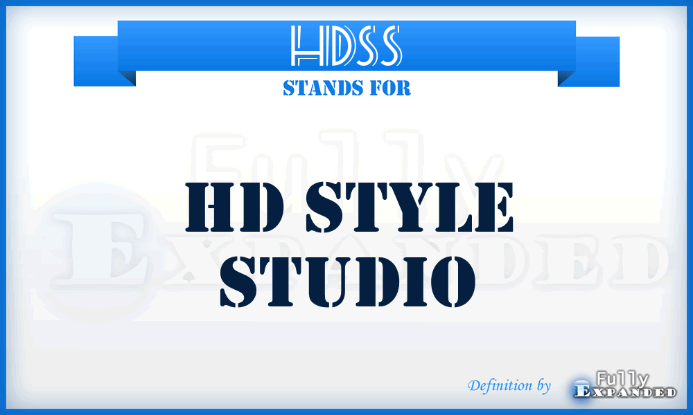 HDSS - HD Style Studio