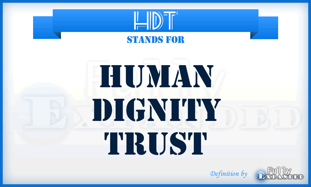 HDT - Human Dignity Trust