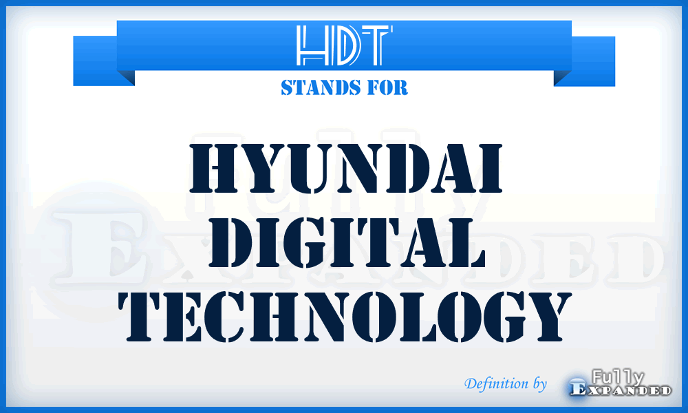 HDT - Hyundai Digital Technology