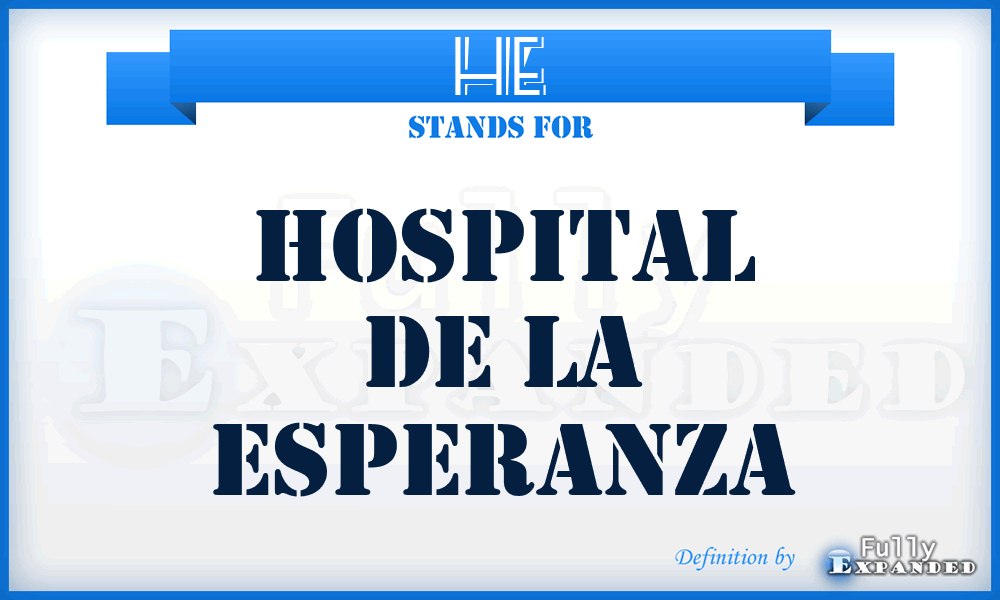 HE - Hospital de la Esperanza