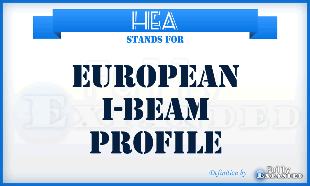 HEA - European I-Beam Profile