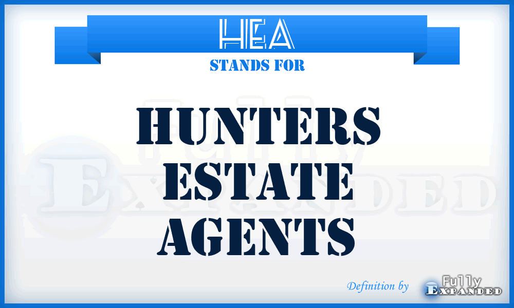 HEA - Hunters Estate Agents