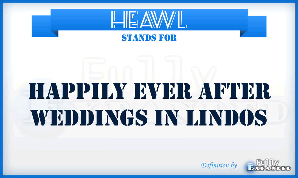 HEAWL - Happily Ever After Weddings in Lindos